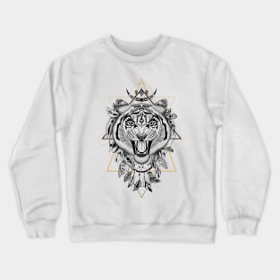 Tiger in aztec style Crewneck Sweatshirt